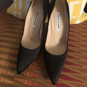 Manolo Blahnik Satin BB Pump